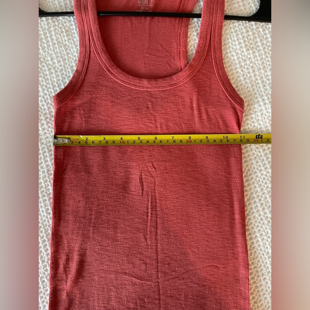 Aerie Rust Real Soft Ribbed Tank Top - XS - Picture 6 of 8